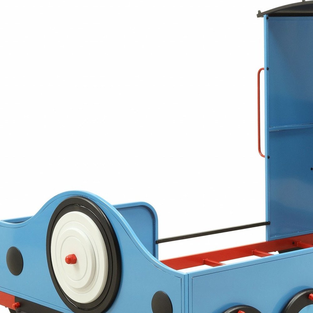 Steel Twin Red White and Blue Bed