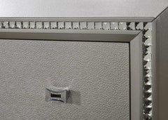 67" X 91" X 69" Pu Champagne Wood Upholstered (Hb) Led Queen Bed