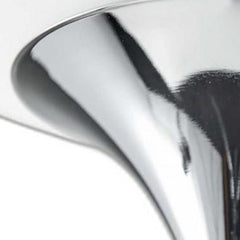 72" Silver With White Glass Shade