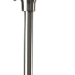 71" Silver Metal Torchiere Floor Lamp With White Bowl Shade
