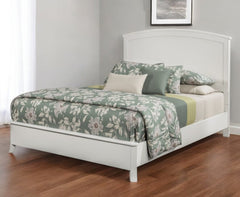 White Solid Wood California King Bed Frame