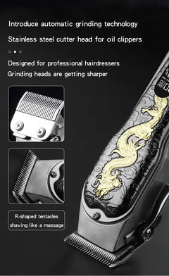Electric Hair Trimmer with USB Charging & LED Display
