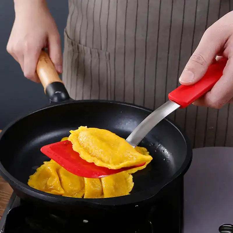 Small Flat Bottom Silicone Non-Stick Frying Pan (1 Piece)