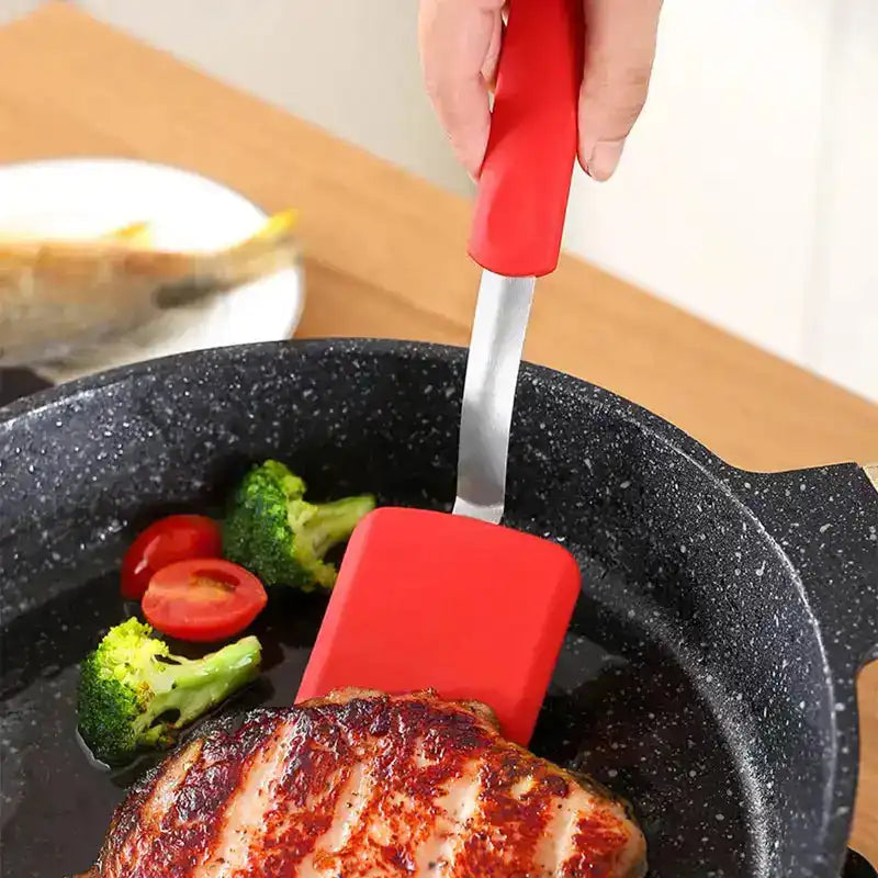 Small Flat Bottom Silicone Non-Stick Frying Pan (1 Piece)