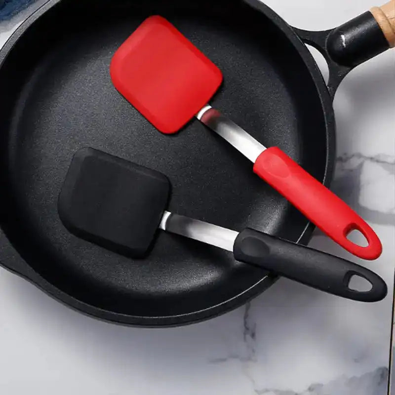 Small Flat Bottom Silicone Non-Stick Frying Pan (1 Piece)