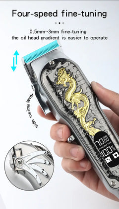Electric Hair Trimmer with USB Charging & LED Display