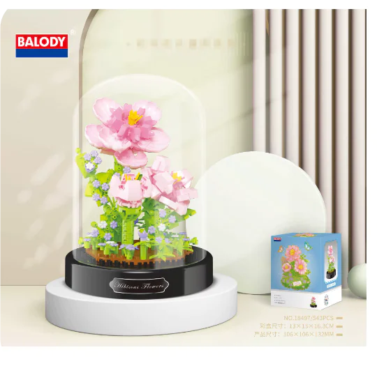 Bee Butterfly Flower Bonsai Block (Single)