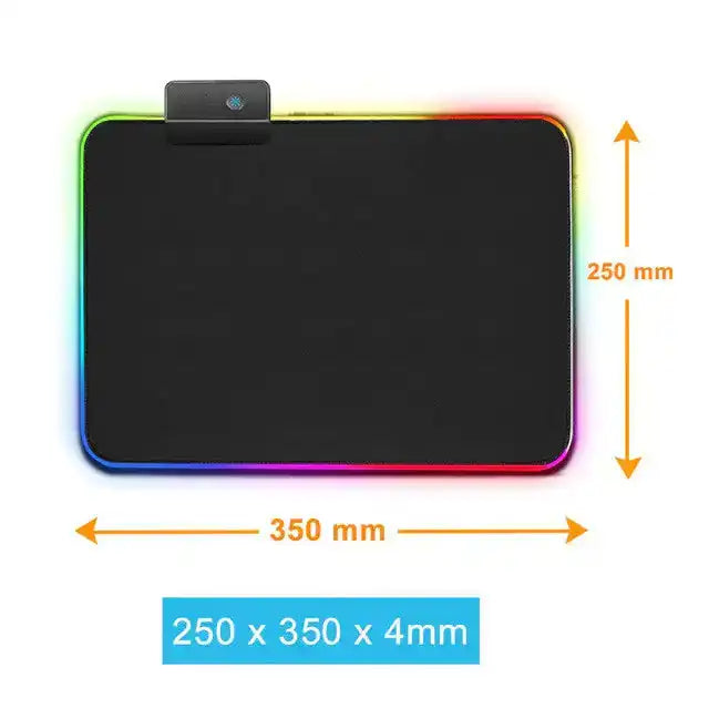 Luminous RGB Mouse Pad - Symphony LED Gaming Rubber Desk Mat