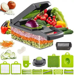 15-in-1 Vegetable Chopper with compact storage box