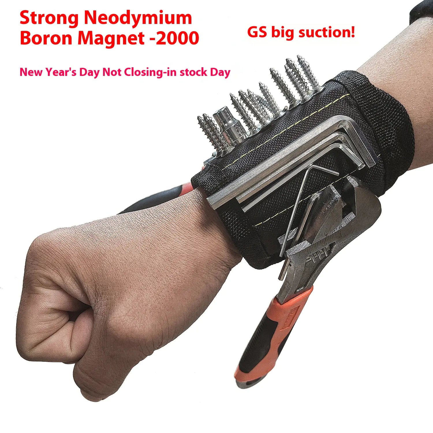 Magnetic Screw Wristband