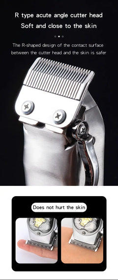 Electric Hair Trimmer with USB Charging & LED Display