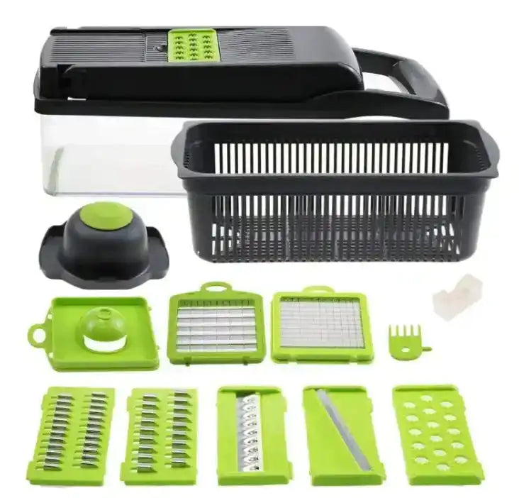 15-in-1 Vegetable Chopper with compact storage box