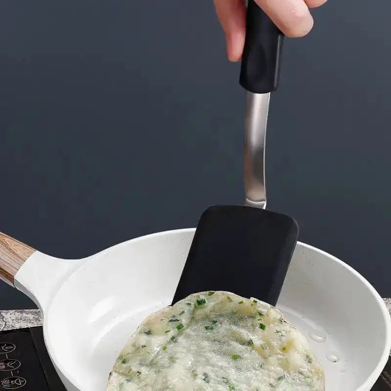 Small Flat Bottom Silicone Non-Stick Frying Pan (1 Piece)