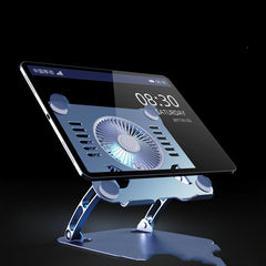 1-meter USB cable included with aluminum laptop stand for easy fan power connection