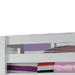 66" white five-tier standard bookcase with five drawers, featuring a sleek design for storage and display.