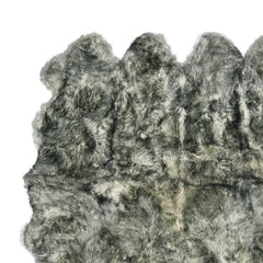Gradient Gray Animal Print Area Rug featuring a soft, textured surface with a blend of gray tones and an animal print design.