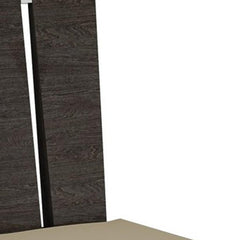 Seven Piece Gray Dining Set featuring a rectangular table and six matching chairs with a modern design.
