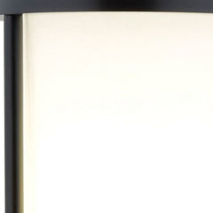 63" Black Wood Column Floor Lamp With White Fabric Cylinder Shade