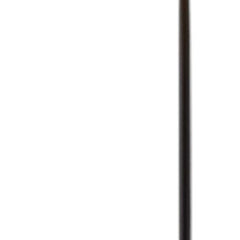 64" beige and black tray table floor lamp featuring a beige fabric drum shade and a sleek design. Ideal for any room.