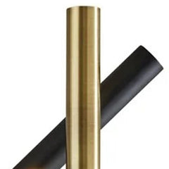 68" Black Metal LED Floor Lamp with a sleek black metal cylinder shade, showcasing a modern design and elegant finish.