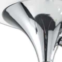 72" Silver With White Glass Shade