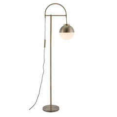 69" Bronze Steel Floor Lamp with a sleek design featuring a globe shade and a sturdy base. Ideal for modern decor.