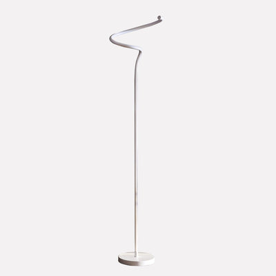 White LED novelty floor lamp full product view, 50.75H x 11W x 11D inches