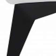 41" White Italian Leather Power Recliner Chair with sleek design and modern black legs for stylish comfort.