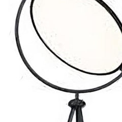 60" Black LED Tripod Floor Lamp featuring a black metal novelty shade and sleek tripod design. Ideal for modern decor.