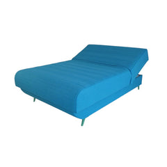 Turquoise Full Adjustable Upholstered Polyester No Bed Frame with Mattress