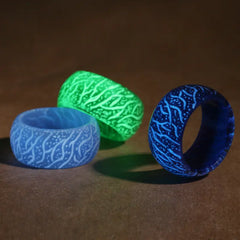 Forest Glow-in-the-Dark Crackle Jewelry Ring