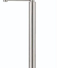 60" Nickel Swing Arm Floor Lamp with a sleek design and a white square shade, perfect for modern decor.