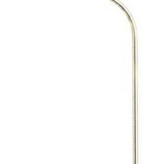 68" Nickel Adjustable Floor Lamp with a sleek design and a white fabric empire shade, perfect for modern decor.