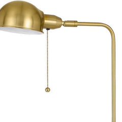 58" Brass Adjustable Floor Lamp with a sleek bronze dome shade and a pull chain for easy operation. Elegant and functional de