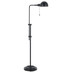58" Bronze Adjustable Traditional Shaped Floor Lamp with a dome shade and pull chain, featuring a sturdy base and sleek desig