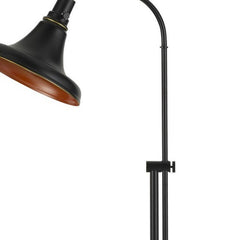 58" Bronze Metal Adjustable Floor Lamp featuring a sleek bronze dome shade and a modern design for versatile lighting.