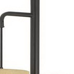 72" Bronze Three Light Traditional Floor Lamp with a beige drum shade, featuring a sleek design and elegant finish.