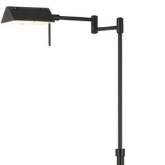 61" Bronze Adjustable Swing Arm Floor Lamp with a sleek design and adjustable arm for versatile lighting.
