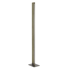 61" Brown LED Traditional Shaped Floor Lamp with a sleek design and sturdy square base, perfect for modern decor.