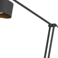 65" black adjustable floor lamp with a traditional shape and black dome shade, featuring a sleek design and modern appeal.