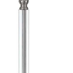 60" Nickel Traditional Floor Lamp with a sleek design and a white square shade, perfect for any room decor.