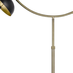 66" Bronze Adjustable Arc Floor Lamp featuring a sleek bronze dome shade and a curved design for stylish illumination.