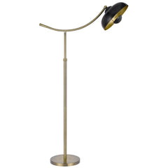 66" Bronze Adjustable Arc Floor Lamp with a sleek bronze dome shade and a modern curved design, perfect for stylish lighting.