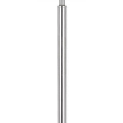 61" Chrome Tray Table Floor Lamp with a sleek chrome finish and a white transparent glass square shade.