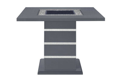 Dark gray square table