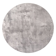 Round gray and black coffee table top with a textured finish, part of a set of two nested tables by Wellnesslifeclub74.