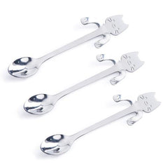 Stainless Steel Cat-Shaped Coffee & Tea Stirring Spoon