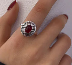 Stone Fidget Spinner Rings for Anxiety Relief