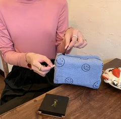 Large Corduroy Makeup Bag Organizer for Women