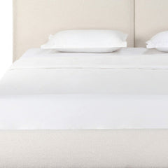 Beige Boucle Upholstered King Bed Frame